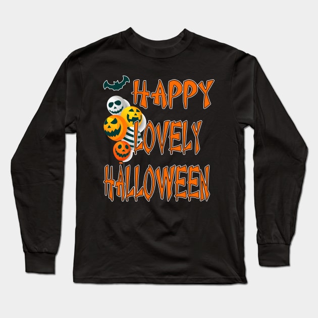 happy lovely halloween unisex Long Sleeve T-Shirt by bakry